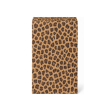 Leopard Kraft Paper Jewelry Bag — 6x9 — Kraft footprint