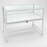 Luxury 4ft Retail Showcase in white – studio product view