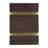 Slatwall Panel — Mahoghany — Front view