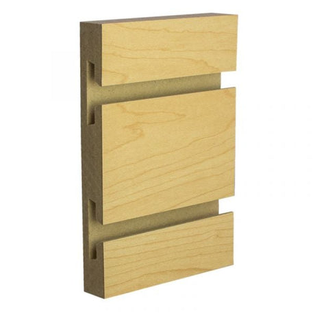 Slatwall Panel — Hard Rock Maple — Side-angle view (primary)