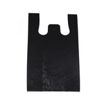 Medium black plastic shopping bag