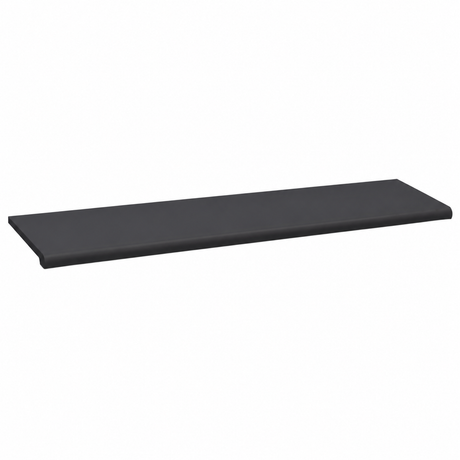 Black 4 ft Plastic Bullnose Shelf