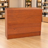 Cherry 48" Retail Wrap Counter front view in a retail store