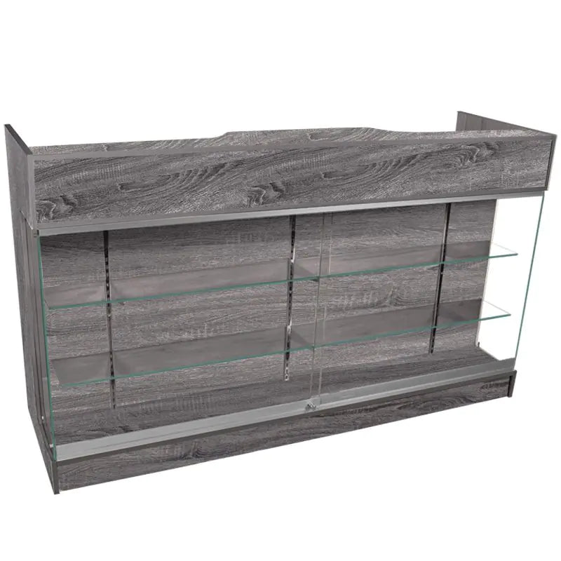 Ledgetop Counter with Glass Front