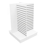 Slatwall 4-Way Display With Aluminum Inserts