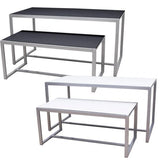 2 Piece Silver Nesting Tables