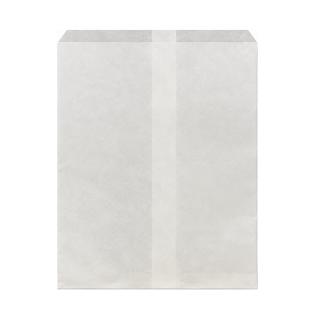White Paper Jewelry Bag — 8-1/2x11 — Kraft footprint