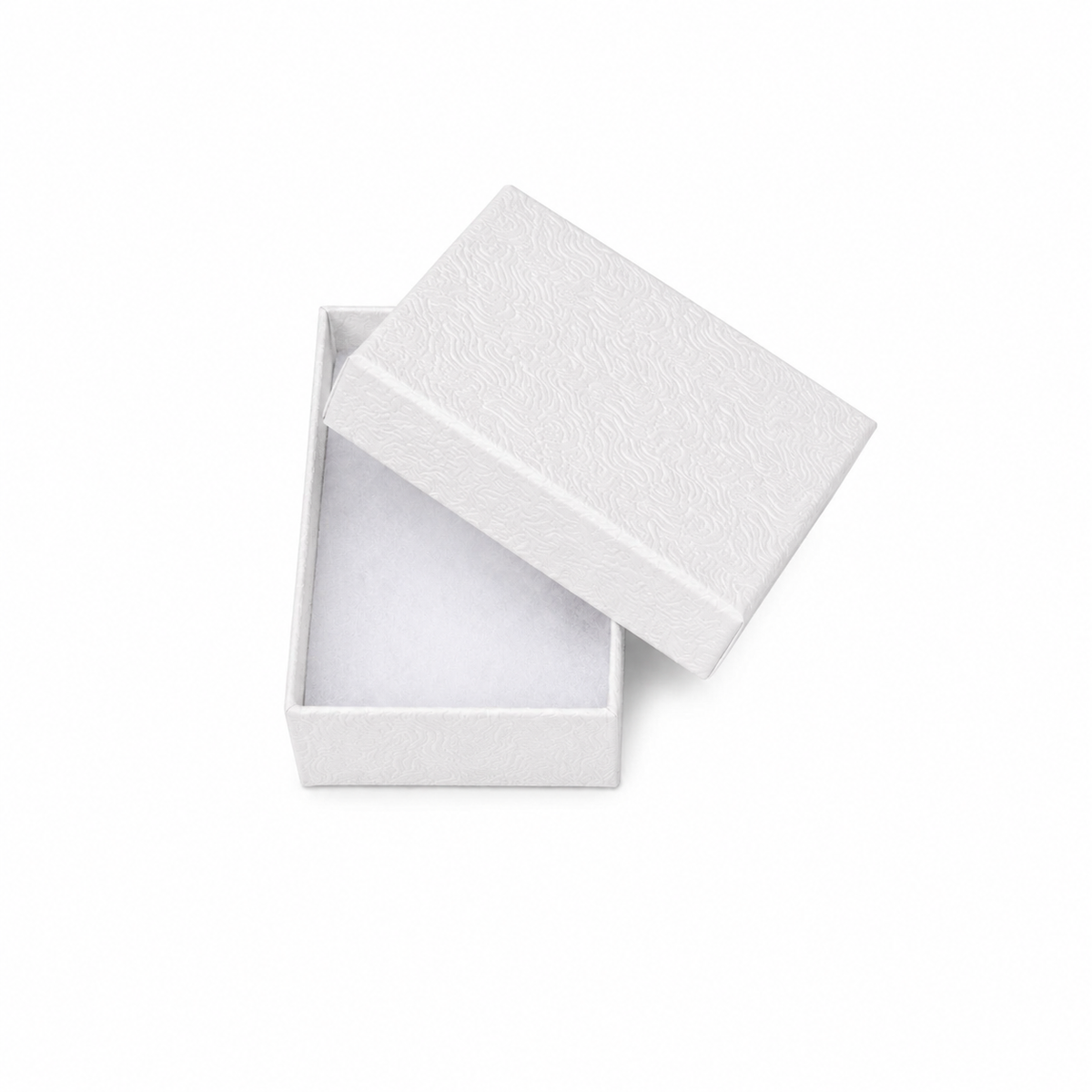 White Swirl Small Jewelry Box