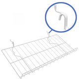 White 12" x 23" candy wire shelf