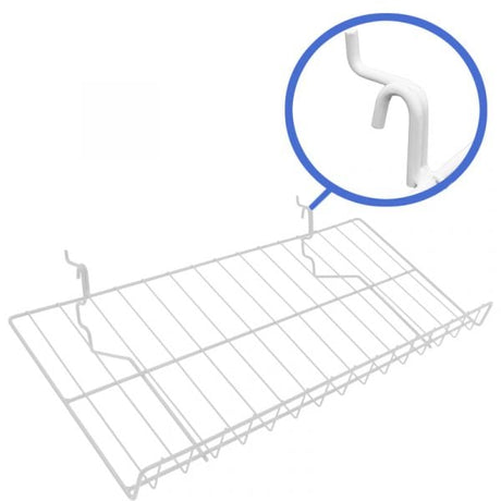 White 12" x 23" candy wire shelf
