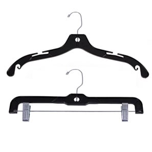 Black Plastic Clothing Hangers