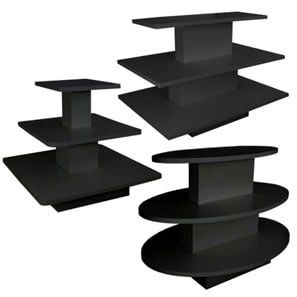 3-Tiered Display Tables- Black