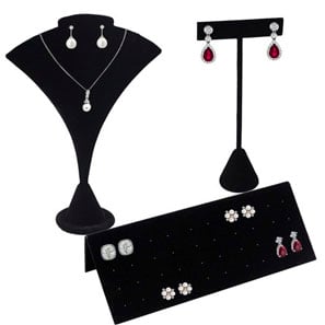 Black Velvet Earring Displays