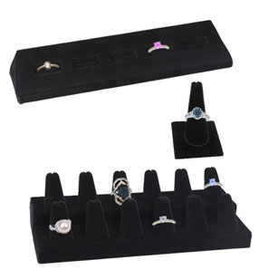 Black Velvet Ring Displays