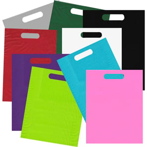 Solid Color Die Cut Bags