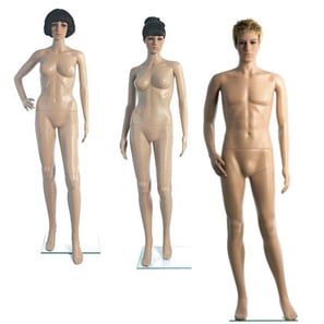 Plastic Fleshtone Mannequins