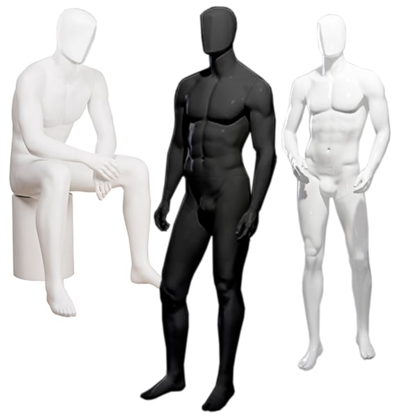 Abstract Glossy Male Mannequins- Martin Collection