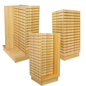 Slatwall Island Merchandisers- Maple