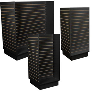 Slatwall Island Merchandisers-Black