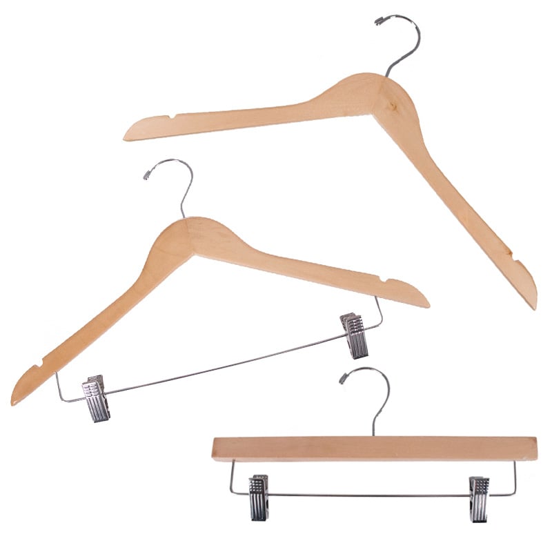 Maple Wood Clothing Hangers