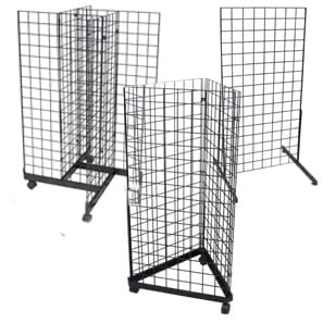 Black Grid Merchandisers