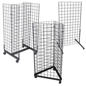 Black Grid Merchandisers