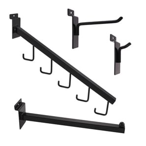 Slatwall Hooks & Waterfalls-Black