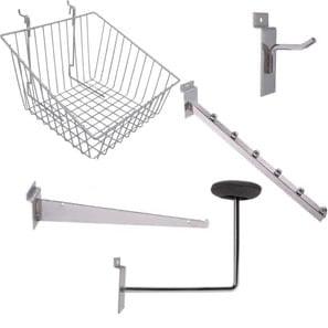 Slatwall  Accessories-Chrome