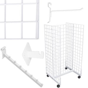 White  Grid Panels & Accessories