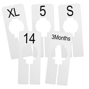 White Rectangle Size Dividers