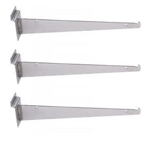 Slatwall Shelving & Brackets -Chrome