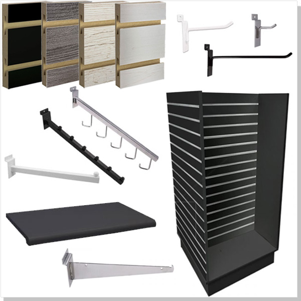 Slatwall Panels and Fixtures