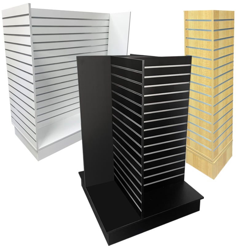 Slatwall Island Merchandisers - Aluminum Inserts
