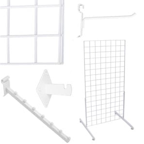 White  Grid Panels & Accessories