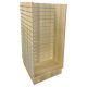 Slatwall 2ft H Unit W/ Aluminum Inserts - Maple