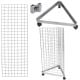 Grid Triangle Display- 6ft- Chrome