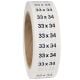 Size 33x34 Labels 