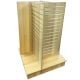 Slatwall 4-Way Display W/ Aluminum Inserts - Maple