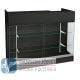 4ft Ledgetop Counter w/ Glass Front - Black