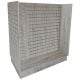 Slatwall 4ft H Unit W/Aluminum Inserts - Barnwood