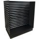 Slatwall 4ft H Unit W/Aluminum Inserts - Black