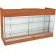 6ft Ledgetop Counter W/ Glass Front- Cherry