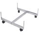 2ft Rolling H Base for Grid- Chrome