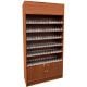 Wallcase Display Cabinet w/ Acrylic Push-Back Cigarette Dispenser - Cherry