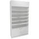 Wallcase Display Cabinet w/ Acrylic Push-Back Cigarette Dispenser - White