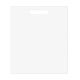 Solid Color Die Cut Bags - White - 15x18