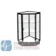 Extra Vision Corner Filler with Locking Swing Door-Black