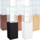 Frameless Retail Glass Tower Case with Storage