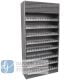 Full Wallcase Display Cabinet w/ Acrylic Push-Back Cigarette Dispenser - Rustic Gray