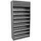 Full Wallcase Display Cabinet w/ Acrylic Push-Back Cigarette Dispenser - Rustic Gray